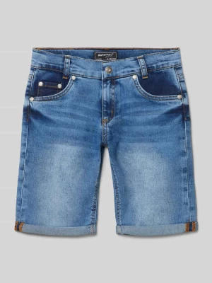 Szorty jeansowe z przyszytymi mankietami nogawek Blue Effect