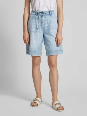 Szorty jeansowe z szeroką nogawką i wiązanym paskiem model ‘ARIA’ Vero Moda