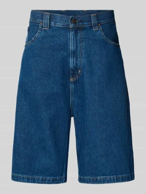 Szorty jeansowe z wpuszczanymi kieszeniami model 'Brandon' Carhartt WIP Jeansowy niebieski