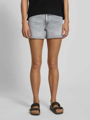 Szorty jeansowe z wysokim stanem z brzegiem model 'MONI' Noisy May