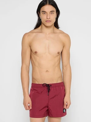 Szorty kąpielowe Calvin Klein bordowy