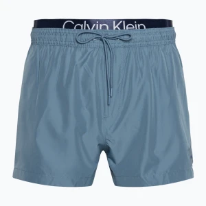 Szorty kąpielowe męskie Calvin Klein Short Double Waistband muted cerulean