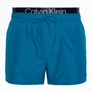 Szorty kąpielowe męskie Calvin Klein Short Double Waistband ocean hue