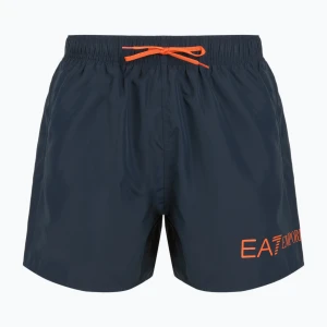 Szorty kąpielowe męskie EA7 Emporio Armani Extended Logo Boxer armani blue/tangerine tango
