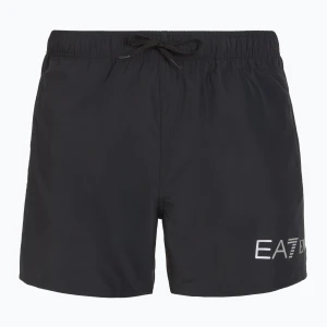 Szorty kąpielowe męskie EA7 Emporio Armani Extended Logo Boxer black/silver