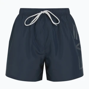 Szorty kąpielowe męskie EA7 Emporio Armani Swim Trunks With Oversized Logo armani blue/silver