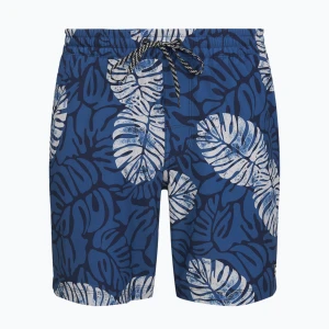Szorty kąpielowe męskie Hurley Dypsis Leaves Volley Swim Short Navy Granatowy