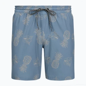 Szorty kąpielowe męskie Hurley Pineapple Volley Swim Short Blue/Brown