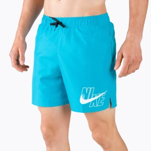 Zdjęcie produktu Szorty kąpielowe męskie Nike Logo Solid 5" Volley laser blue