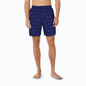 Szorty kąpielowe męskie Nike Luxe Letter 7" Volley midnight navy
