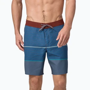 Szorty kąpielowe męskie Patagonia Hydropeak Boardshorts olivas stripe/utility blue