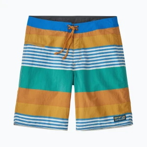 Szorty kąpielowe męskie Patagonia Wavefarer Boardshorts fitz stripe/pufferfish gold