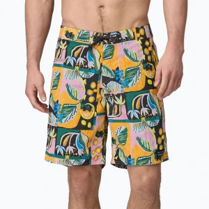 Szorty kąpielowe męskie Patagonia Wavefarer Boardshorts island seeds/milkweed mauve