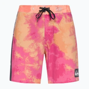 Szorty kąpielowe męskie Quiksilver Surfsilk Acid Wash 18" shocking pink