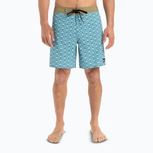 Szorty kąpielowe męskie Quiksilver Surfsilk Straight Leg 18" florever aquifer Niebieski