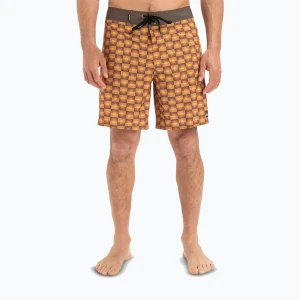 Szorty kąpielowe męskie Quiksilver Surfsilk Straight Leg 18" florever bran Pomarańczowy