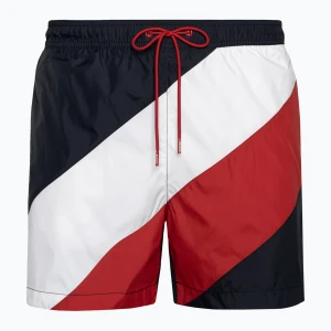 Szorty kąpielowe męskie Tommy Hilfiger Medium Drawstring Diag desert sky