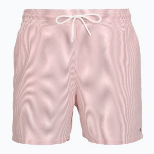 Szorty kąpielowe męskie Tommy Hilfiger Medium Drawstring Ithaca terra red / ecru ithaca