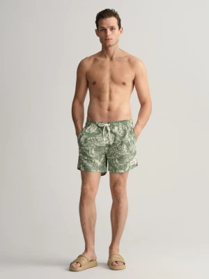 Szorty Kąpielowe O Klasycznym Kroju W Tropikalne Liście GANT