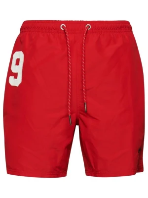 Szorty kąpielowe Superdry czerwony
