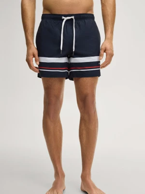 Szorty kąpielowe w ciemnoniebieskie paski Joop