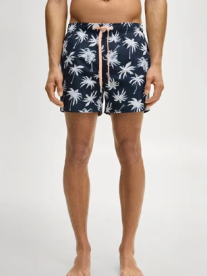 Szorty kąpielowe w granatowym wzorze Joop