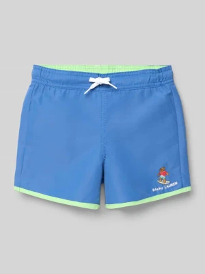 Szorty kąpielowe w kroju regular fit ze sznurkiem w tunelu i z Polo Bear Polo Ralph Lauren Kids