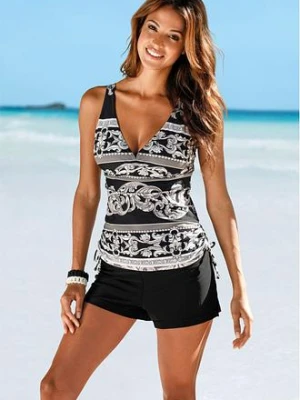 Szorty kąpielowe z figami wewnętrznymi bonprix