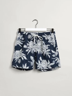Szorty Kąpielowe z Kwiatowym Nadrukiem W Dalie Classic Fit GANT