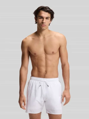 Spodenki kąpielowe z wyhaftowanym logo model 'ICONIC' Boss