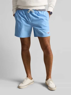 Szorty kąpielowe z przeszyciem z logo Polo Ralph Lauren