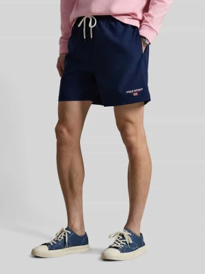 Szorty kąpielowe z przeszyciem z logo Polo Ralph Lauren