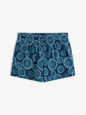 Szorty kąpielowe z wszytymi figami bikini BonPrix niebieski
