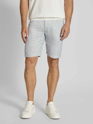 Szorty lniane o kroju regular fit z kieszeniami z tyłu Colours & Sons