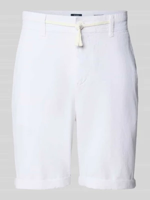 Szorty lniane o kroju regular fit z tunelem MCNEAL