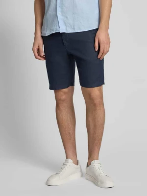 Szorty lniane o kroju relaxed fit z tunelem Gant