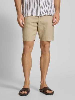Szorty lniane o kroju relaxed fit z tunelem Gant