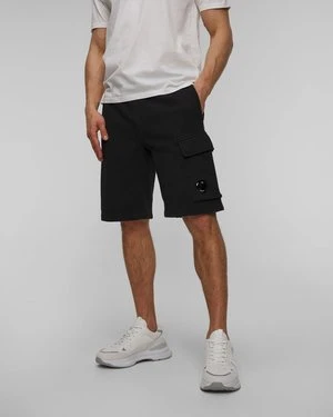 Szorty Męskie C.p. Company Cotton Diagonal Fleece Cargo Shorts Granatowe CP Company