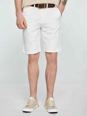 Szorty męskie chinosy białe Rosson 100 BIG STAR