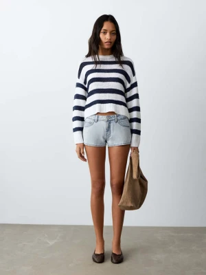 Szorty micro fit z niskim stanem jasnoniebieski - Dziewczyna - - MANGO TEEN