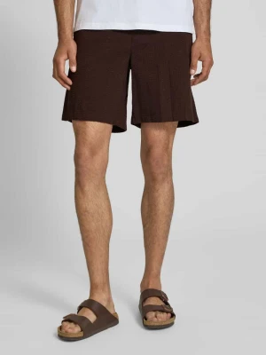 Szorty o kroju loose fit z czystej bawełny model 'CRUZ' Only & Sons Ciemnobrązowy