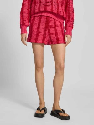 Szorty o kroju regular fit z ażurowym wzorem model ‘Nolita’ Colourful Rebel