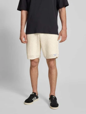 Szorty o kroju regular fit z ażurowym wzorem model ‘ORTIGIA’ Sergio Tacchini