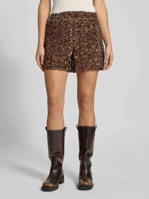 Szorty o kroju regular fit z cekinowym obszyciem model ‘CONFIDENCE’ Only