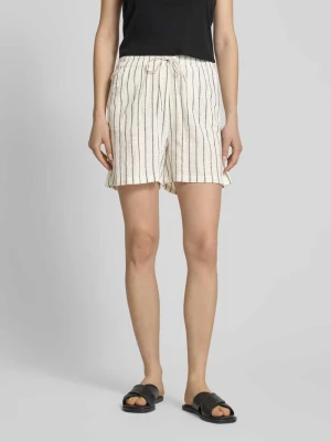 Szorty o kroju regular fit z czystej bawełny model 'TIZIANA' Only Złamany biały