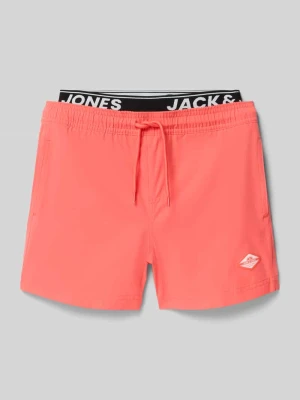 Krój regular fit kąpielówki z detalem z logo model 'Maui' jack & jones