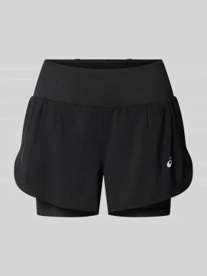 Szorty o kroju regular fit z elastycznym pasem Asics Czarny
