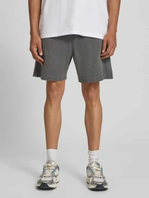 Szorty o kroju regular fit z elastycznym pasem model 'Harper' Carhartt WIP Antracytowy