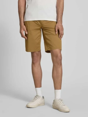 szorty o kroju regular fit z elastycznym pasem model 'MARCO' Blend Camel