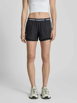 Szorty o kroju regular fit z elastycznym pasem z logo model ‘Tech Play Up’ Under Armour